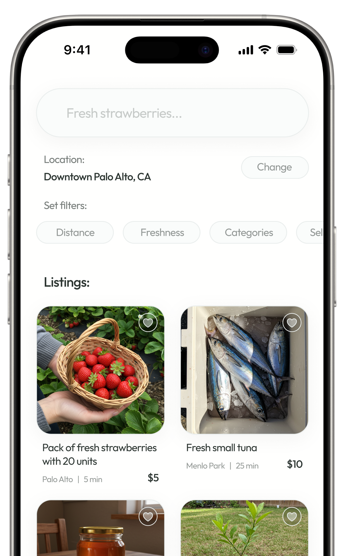 FreshPicked listings